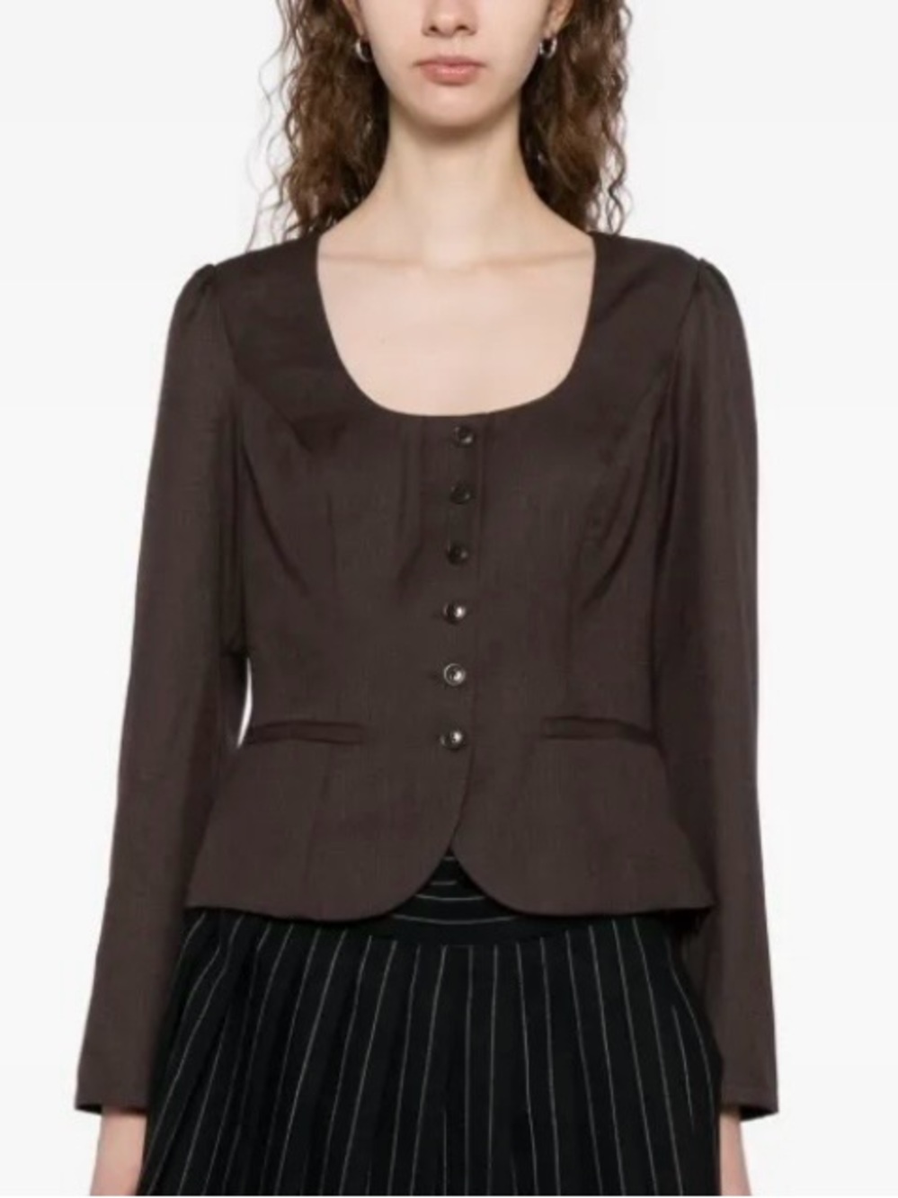 Reformation Prima jacket / blazer in brown size 6